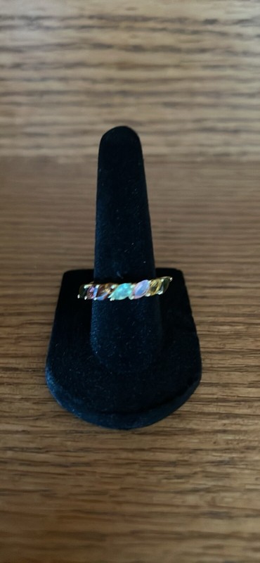 New Multi Tourmaline Ring Gold over Sterling 1.60 ctw Size 7