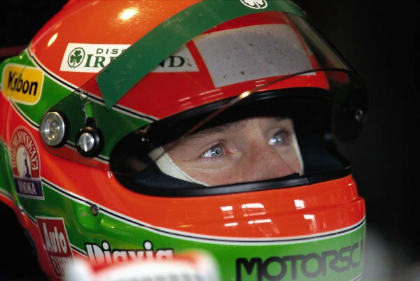 RARE CASCO HELMET EDDIE IRVINE 1995 JORDAN Arai Silverstone 1:8 MINICHAMPS NEW - Immagine 2 di 4