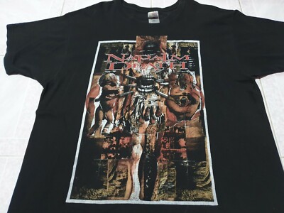 Rare Vintage 90s Napalm death north american tour T shirt size XL