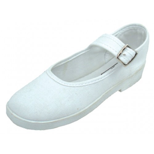 Women's Mary Jane Cotton Shoes Slippers Black or White Sizes 6 - 11 New - Picture 11 of 11
