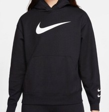 AUTHENTIC NIKE WOMEN SPORTSWEAR CHEST SWOOSH FLEECE HOODIE DB3862-010