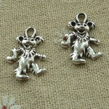 Free Ship 180 pcs tibetan silver bear charms 21X15mm L-3863