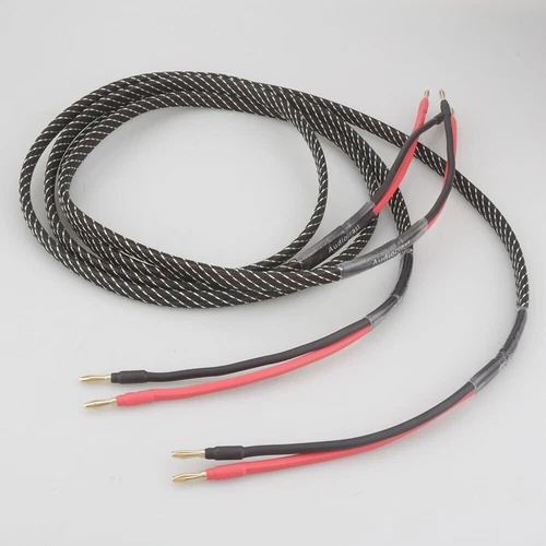 Cable de altavoz de audio HIFI con enchufe banana chapado en oro con par de cables de cobre puro OFC - Imagen 3 de 6