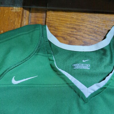 りー Nike Team RN 56323 CA 05553 Green Pullover Athletic Workout Size M