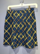 9 Jrs Wool Skirt, Navy, Vintage 1960 s School Girl, Mod Gogo, Maybro 26 X 17