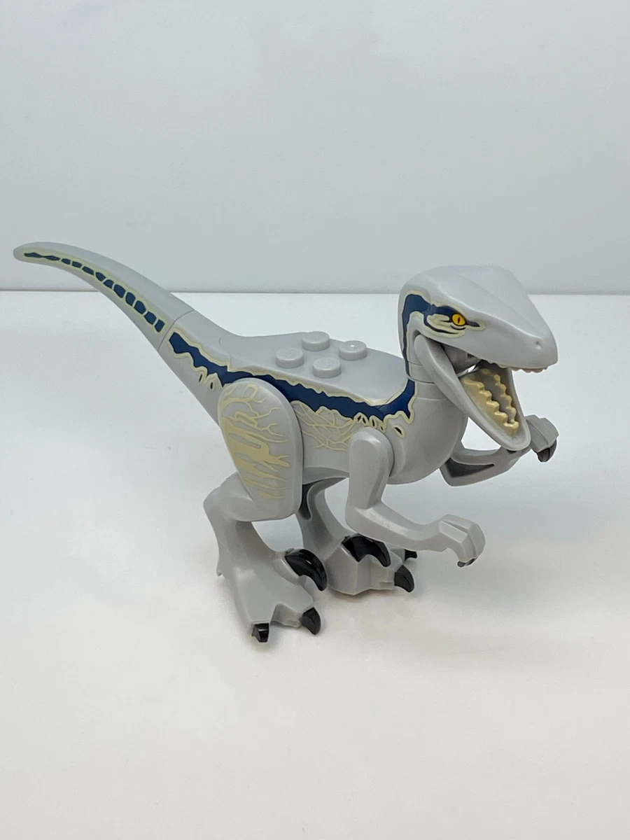 LEGO Dinosaur Raptor Velociraptor with Dark Blue Tan Markings Jurassic World