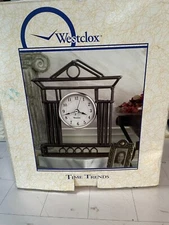 Vintage Westclox Time Trends Mantle House shape clock 