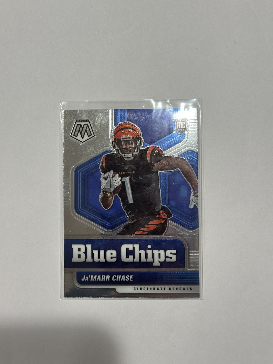 2021 Panini Mosaic - Blue Chips #7 Ja'Marr Chase (RC) | eBay