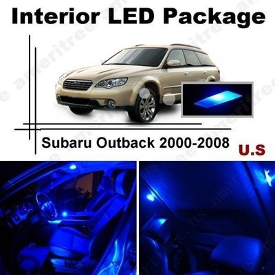 White LED Lights Interior Package Kit for Subaru Outback 2000-2008 8 Pcs