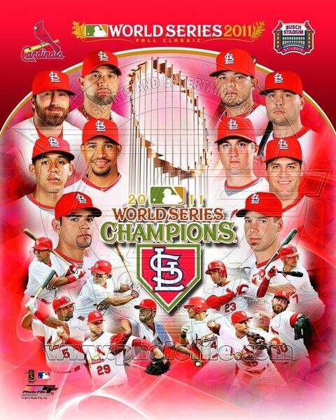 St. Louis Cardinals 2011 World Series Champions 11x14 Composite Photo