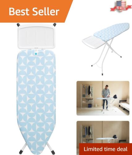 XL Ironing Board 49x18 in w/ 7 Height Options - Solid Steam Holder & Child Locks