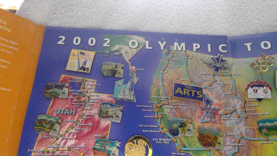 Vintage Salt Lake 2002 Torch Relay Officially Licensed Pin Collection "Complete" - Image 4 of 4