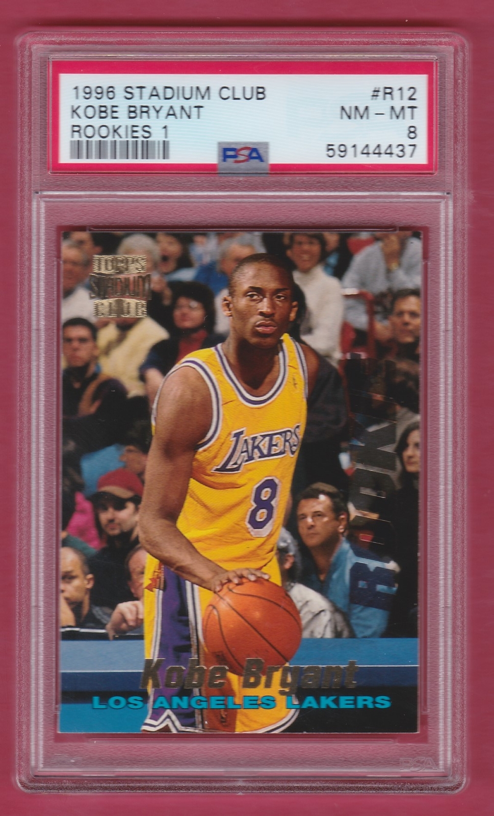Kobe Bryant 1996 Topps Stadium Club #R12 Rookies 1 Price Guide