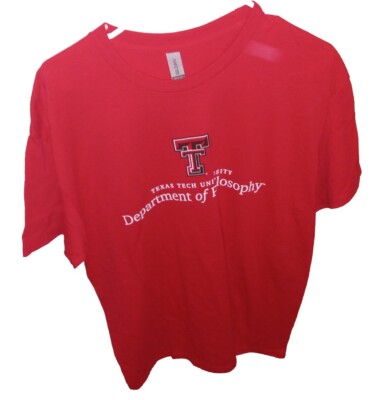 Texas Tech University Department Of Philosophy T-Shirt (Gildan) (Men's Large) 