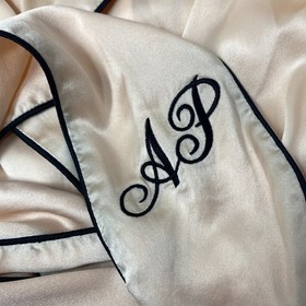 Agent Provocateur Classic Pink Silk PJ Dressing Gown AP4 Large