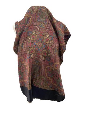 S56# Lanvin Rectangle  Multicolore Silk Scarf For Man
