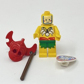 LEGO King Kahuka Islander Minifigure w/ Shield & Headdress Vintage
