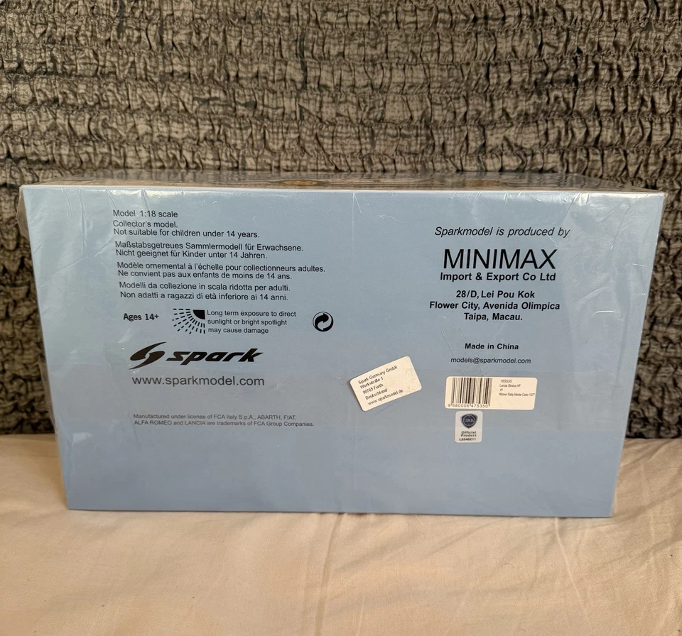 Lancia Stratos HF Alitalia 1:18 Spark Winner Rally Montecarlo 1977 Munari Maiga - Immagine 4 di 4