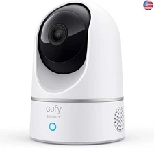 eufy Security Indoor Cam E220, Camera for home Security, Pan & Tilt,