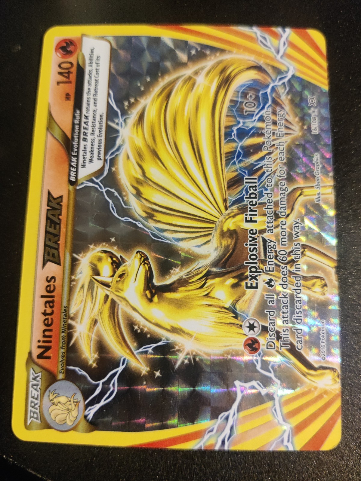 Ninetales BREAK 16/108 Pokemon  XY Evolutions Mint