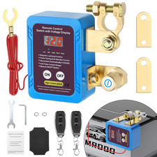 250A 12V Remote Battery Disconnect Switch, Upgrade Smart Voltage Kill Switch wit