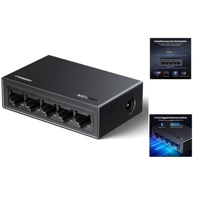 Ugreen 5-Port Gigabit Switch - Unmanaged Network Switch für Büro und Home Office