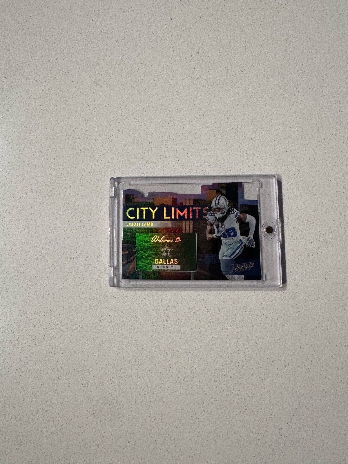 2024 Prestige Football Ceedee Lamb CITY LIMITS SSP CASE HIT #8 DALLAS COWBOYS