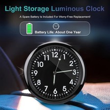 Dashboard-Mounted Wear-Resistant Shock-Resistant Versatile Mini Quartz Car Clock
