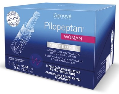 Genove Pilopeptan Woman Hair Care Ampoules 4x16ml Proteoglycan Treatment