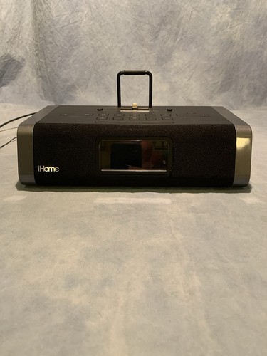 iHome iPhone Dual Charging Stereo FM Alarm Clock Model iDL45, Tested And Works!