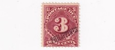 STAMP US PHILIPPINES SCOTT J6  Numeral 3  POSTAGE DUE 3 CENT 1901 MNH