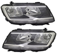 Scheinwerfer Set FüR Vw Tiguan 2 Ad 2016- H7 Halogen Lwr Stellmotor Motor