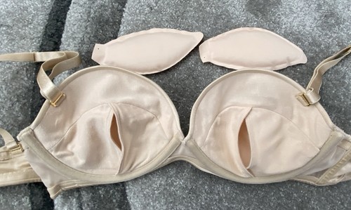 Ultimo Nude Underwired Boost Push Up Plunge Convertible Bra Size 34D - Bild 4 von 4