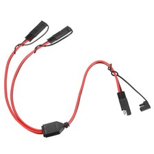 SAE Y Splitter Cable 12AWG Extension Cord 1 to 2 SAE Connector 1.8 ft with Caps