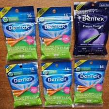 DenTek Advanced Clean Interdental Cleaners 6 Packs of 16 in each pack