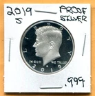 Gem 2019-S Proof Ultra-Cameo Silver (.999) Kennedy Half Dollar - Free Shipping