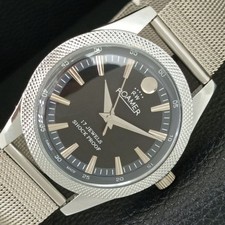 SWISS ROAMER HAND WINDING MENS BLACK COLOR DIAL WATCH REFURBISHED a444910-1
