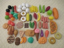 Play Food Lot 50 Pieces  Plastic 