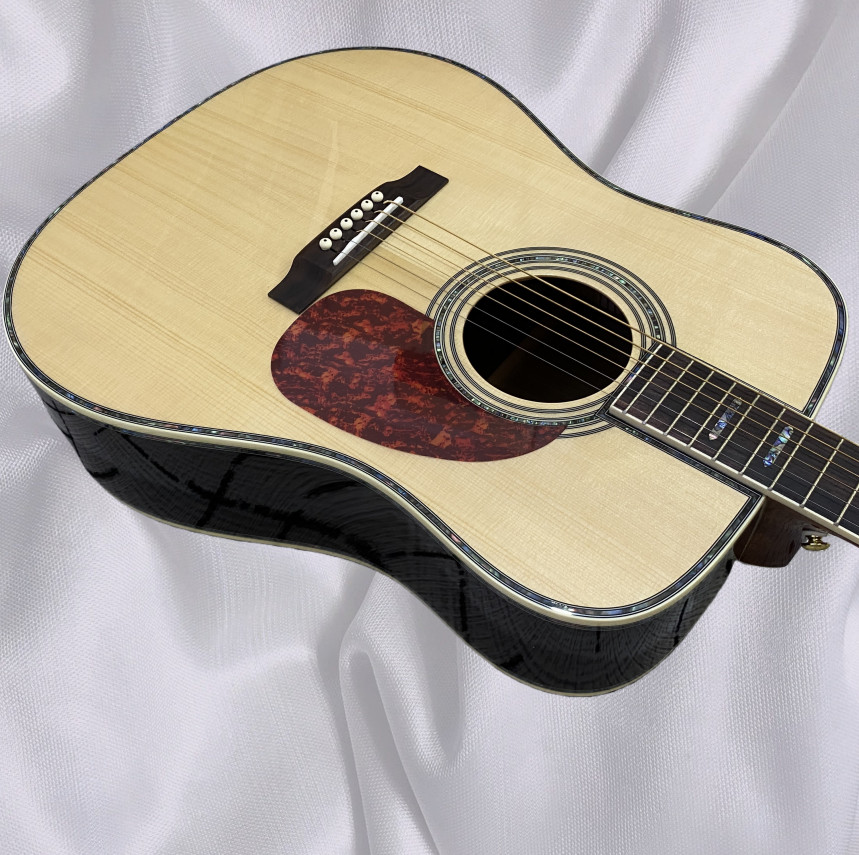 D45 Acoustic Guitar Solid Spruce Top Rosewood Fingerboard 20 Frets Free shipping