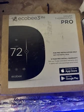 Ecobee 3 Lite Smart Thermostat Pro Black, EB-STATE3LTPB-01