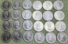 A019 Lot (12) Coins 1874 - 1974 Winnipeg Canada  1 Dollar Coin - 100 % Nickel
