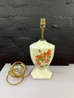 Moorcroft Pottery Hibiscus Cream Lamp Base 14.25" To Top Of Fitting RARE