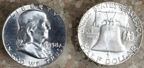 1958 P Franklin Half Dollar - Uncirculated Silver Coin