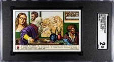 LaVazza Leonardo Da Vinci Painting Last Supper Card SGC 2 mk