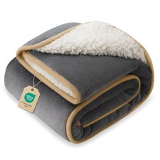 Luciphia Waterproof Blanket for Dog Washable Reversible Sherpa Fleece Throw Blan