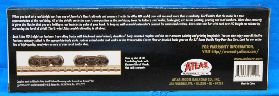 HO Scale - ATLAS 20 006 899 NATX Trinity 25,500 Gallon Tank Car ( UTCK Repaint ) - Image 4 of 4