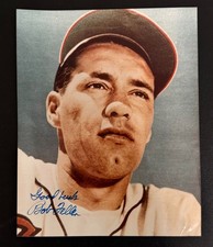 BOB FELLER Autograph Signed 8x10 Photo Cleveland Indians Baseball HOF Died 2010