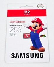 Nintendo Switch 2 Micro SD Express Card 256GB MARIO Edition Samsung Brand New