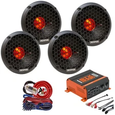 4X  Memphis Audio MJP6 Speakers + STX Audio 1200W 4CH Loud Audio Amplifier + Kit