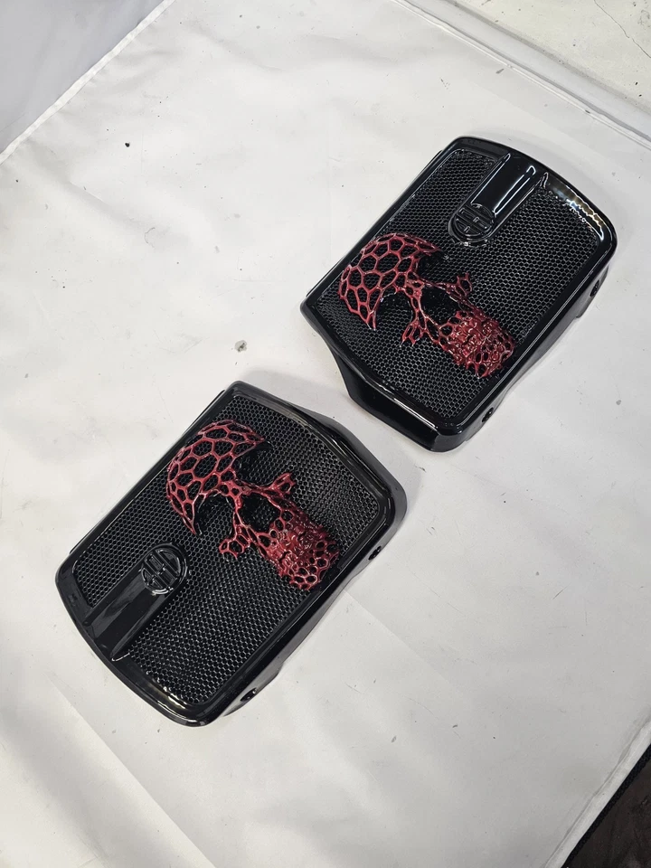 19-23 Indian Chieftain Dark Horse palmeado calavera cubierta de altavoz 5453354-731 Foto 3 de 4